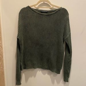 Brandy Melville Green Knit Sweater